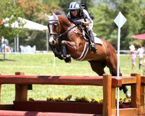 Casalino shows off his perfect jumping form at The Maryland Horse Trials. 